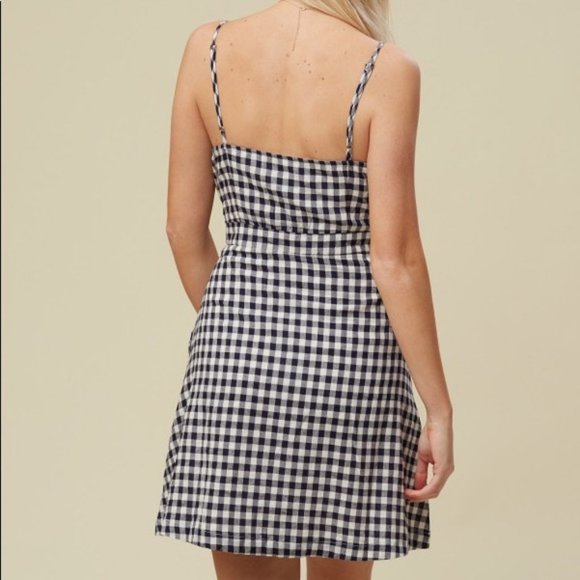 Altar'd State Elias Gingham Plaid Dress w/ Pockets - Picture 10 of 15